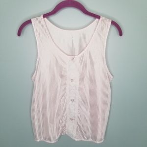 4/$24 {Vintage} Pink Flower Lace Design Night Cami